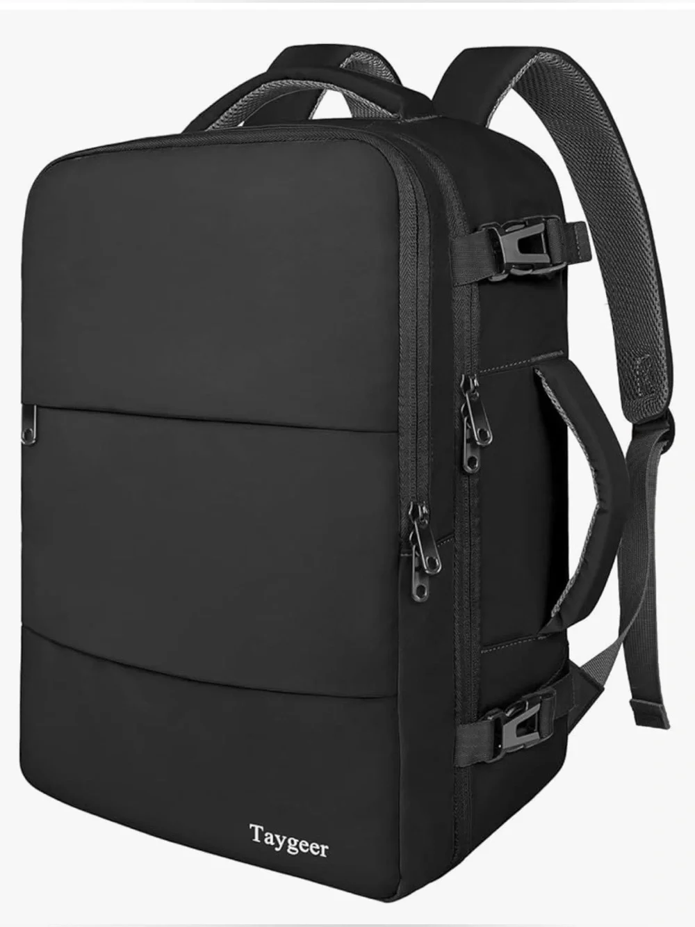 NWT Taygeer Black Travel Backpack Flight Approved 15.6” Laptop Personal Item